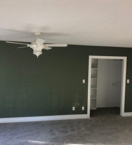 residential painting of interior wall