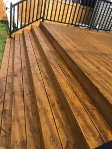 residential paint stain of deck